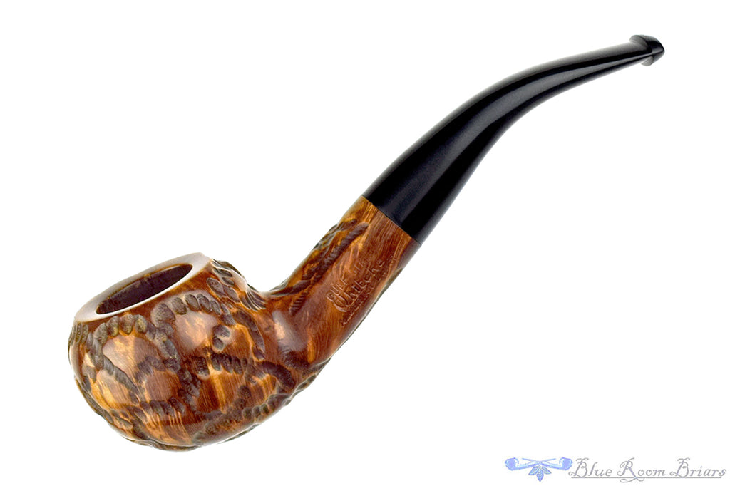 Whitehall Gulf Stream 1/4 Bent Carved Author (Metal Filter) UNSMOKED Estate Pipe