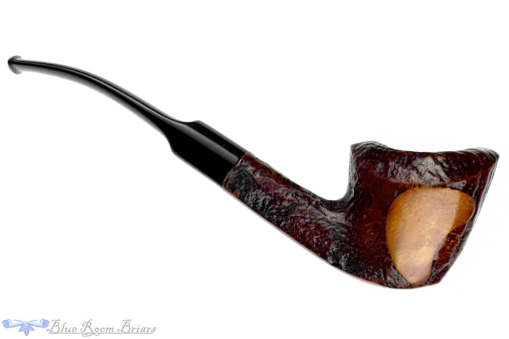 Blue Room Briars is proud to present this Royal Danish (Stanwell) 919 Partial Sandblast Bent Yachtsman Estate Pipe