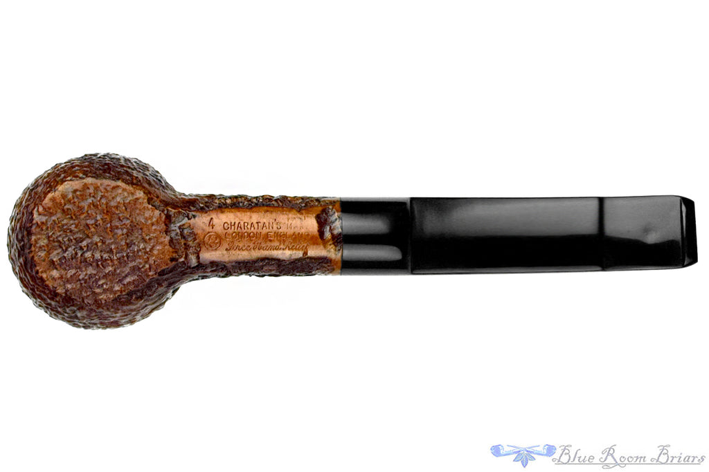Blue Room Briar is proud to present this Charatan Free Hand Relief Sandblast Barrel Poker Sitter Estate Pipe