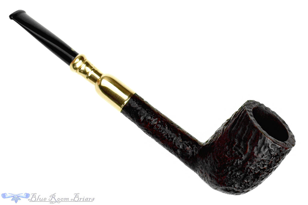 Blue Room Briars is proud to present this Dunhill Shell Briar 33 (1960s Make) Sandblast Billiard Sitter with Gold Spigot Estate Pipe