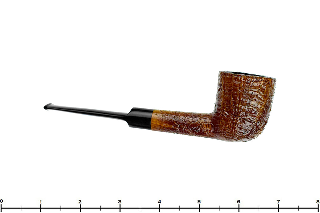 Blue Room Briar is proud to present this Sasieni Four Dot Ruff-Root Sandblast Pot Sitter Estate Pipe