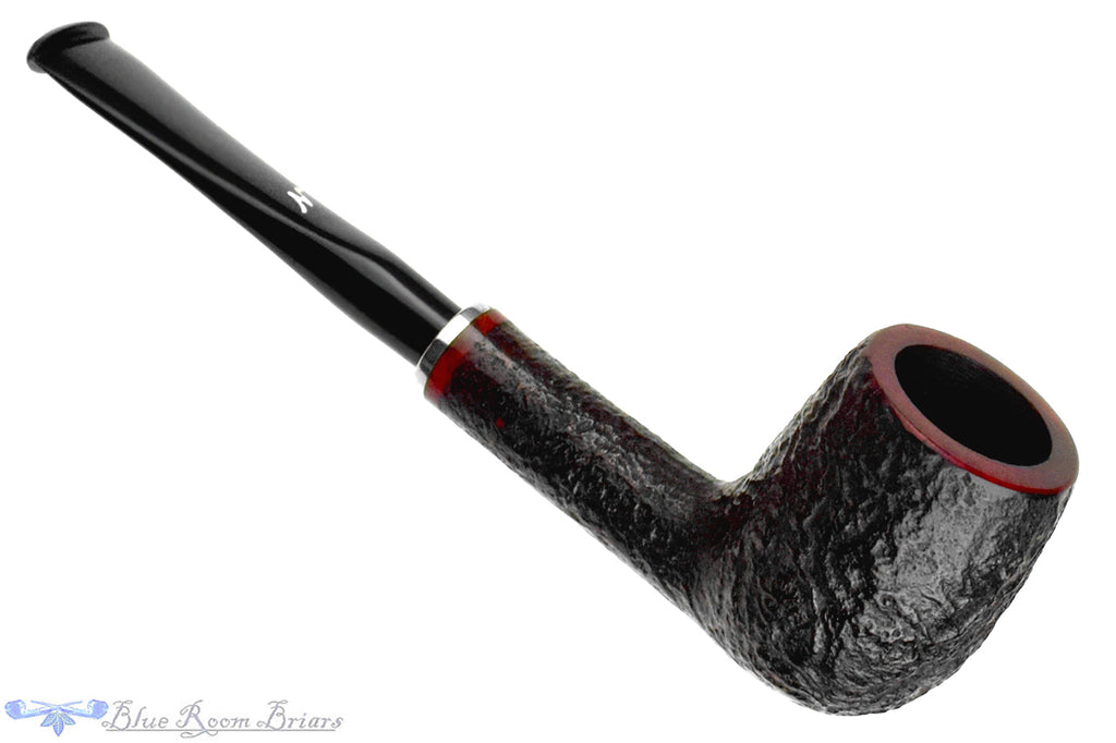Blue Room Briars is proud to present this Erik Nørding ROM (1995 Make) Handmade Sandblast Billiard with Nickel Estate Pipe