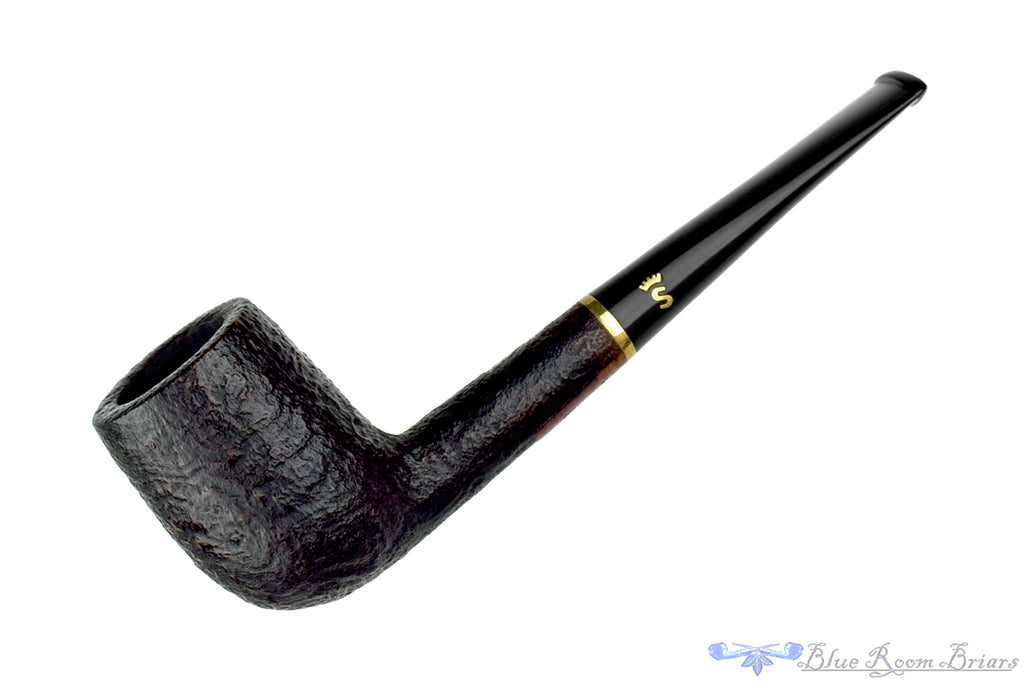 Stanwell DM (1993 Make) Sandblast Billiard with Brass Estate Pipe
