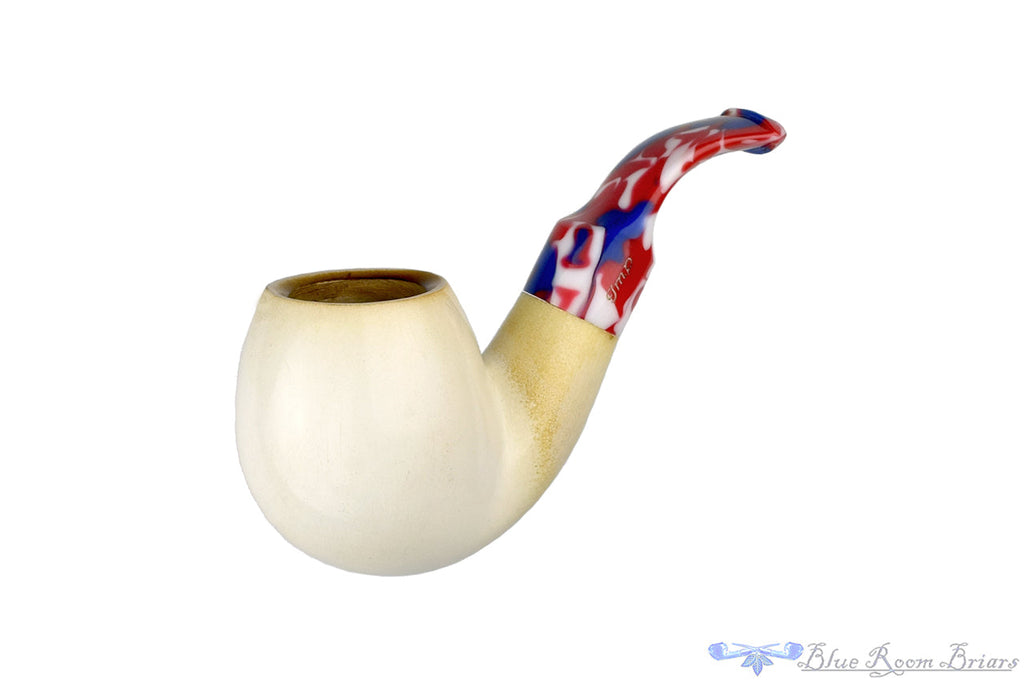 IMP 3/4 Bent Meerschaum Apple Estate Pipe