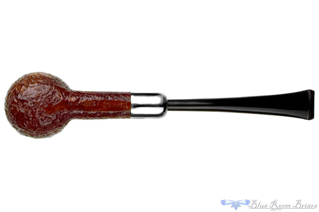 Blue Room Briars is proud to present this Stanwell Handmade 41 (Registry Era) Sandblast Billiard with Nickel Estate Pipe with BRB Replacement Military Mount Stem