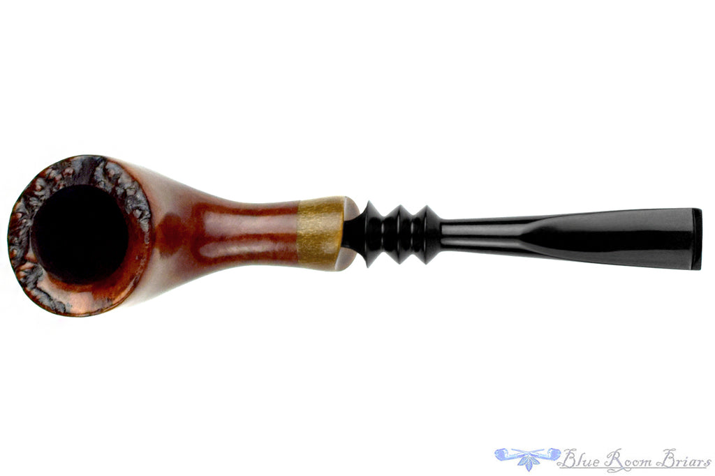 Blue Room Briar is proud to present this Preben Holm Hand Cut 2 Straight Freehand with Plateau Estate Pipe with BRB Replacement Stem