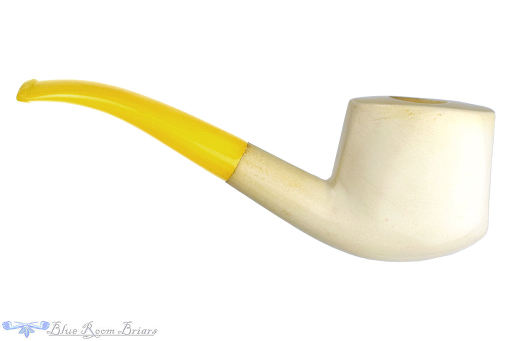 Blue Room Briars is proud to present this Meerschaum Bent Opera UNSMOKED Estate Pipe