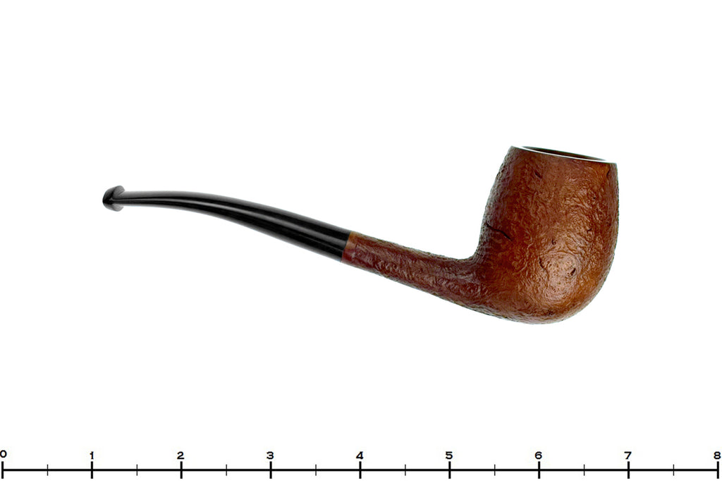Blue Room Briar is proud to present this Bari Squash 7805 Bent Sandblast Oval Shank Billiard Estate Pipe