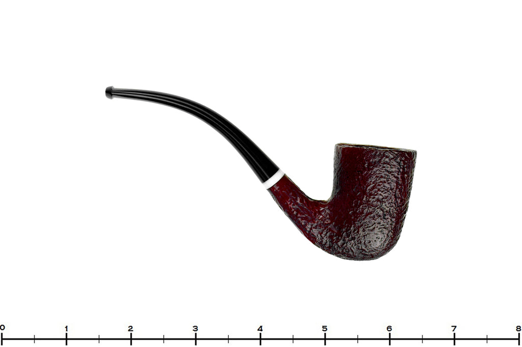Blue Room Briars is proud to present this Brebbia Junior Bent Sandblast Dublin with Acrylic UNSMOKED Estate Pipe