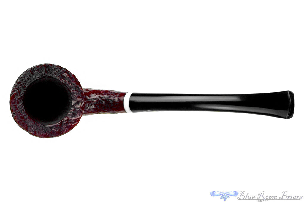Blue Room Briars is proud to present this Brebbia Junior Bent Sandblast Dublin with Acrylic UNSMOKED Estate Pipe