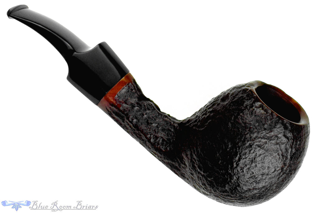 Blue Room Briars is proud to present this Erik Nørding Handmade Sandblast Bent Egg with Panel Shank Estate Pipe