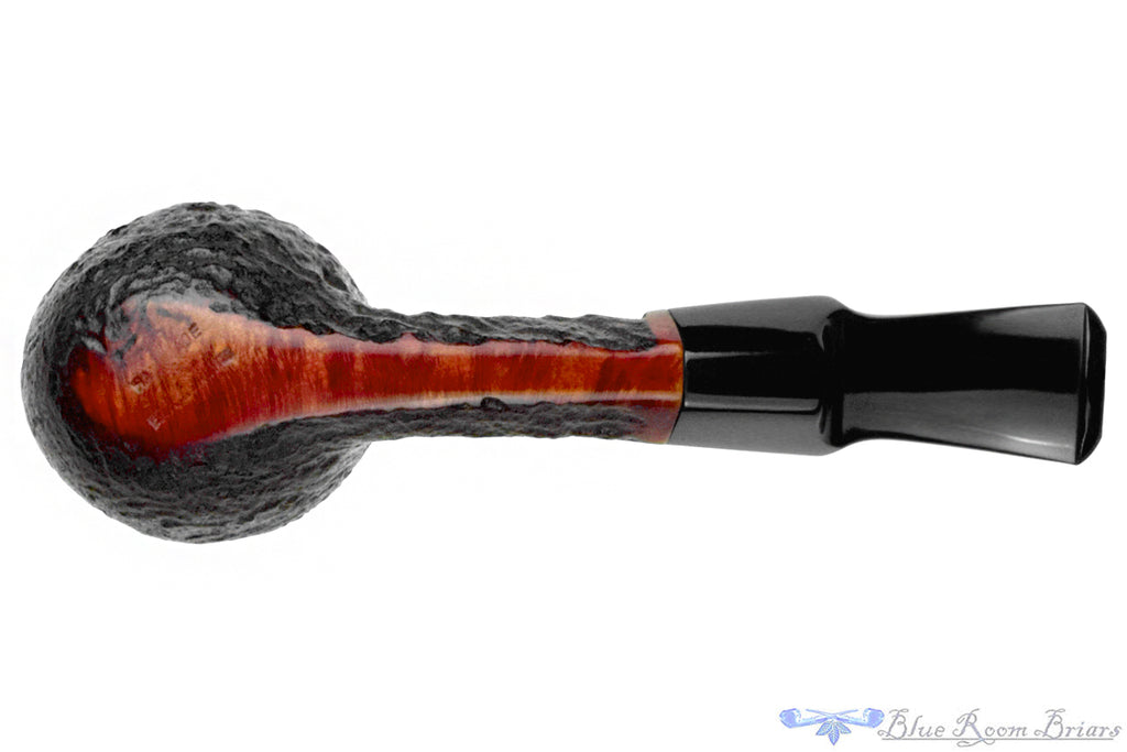 Blue Room Briars is proud to present this Erik Nørding Handmade Sandblast Bent Egg with Panel Shank Estate Pipe