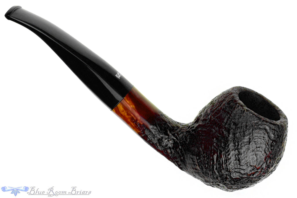 Blue Room Briars is proud to present this Stanwell Vario 182 Partial Sandblast Bent Panel Shank Apple (9mm Filter) Estate Pipe