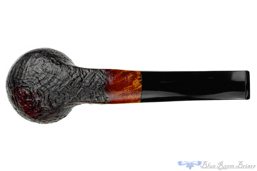 Blue Room Briars is proud to present this Stanwell Vario 182 Partial Sandblast Bent Panel Shank Apple (9mm Filter) Estate Pipe