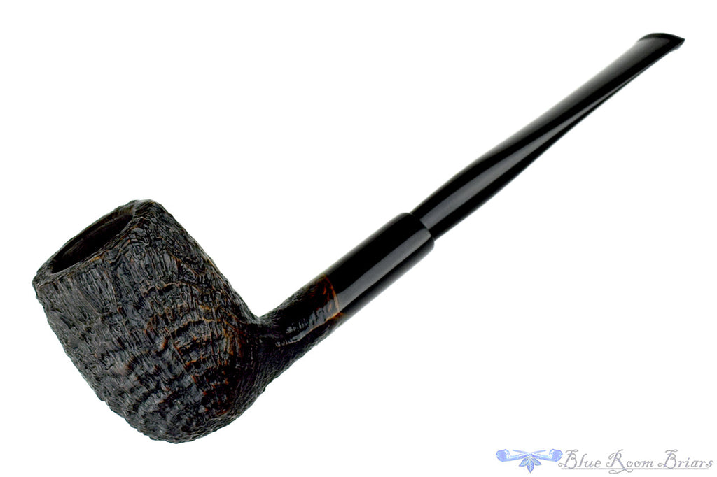 Savinelli Punto Oro Sandblast Billiard Sitter with Ebonite Ferrule Estate Pipe