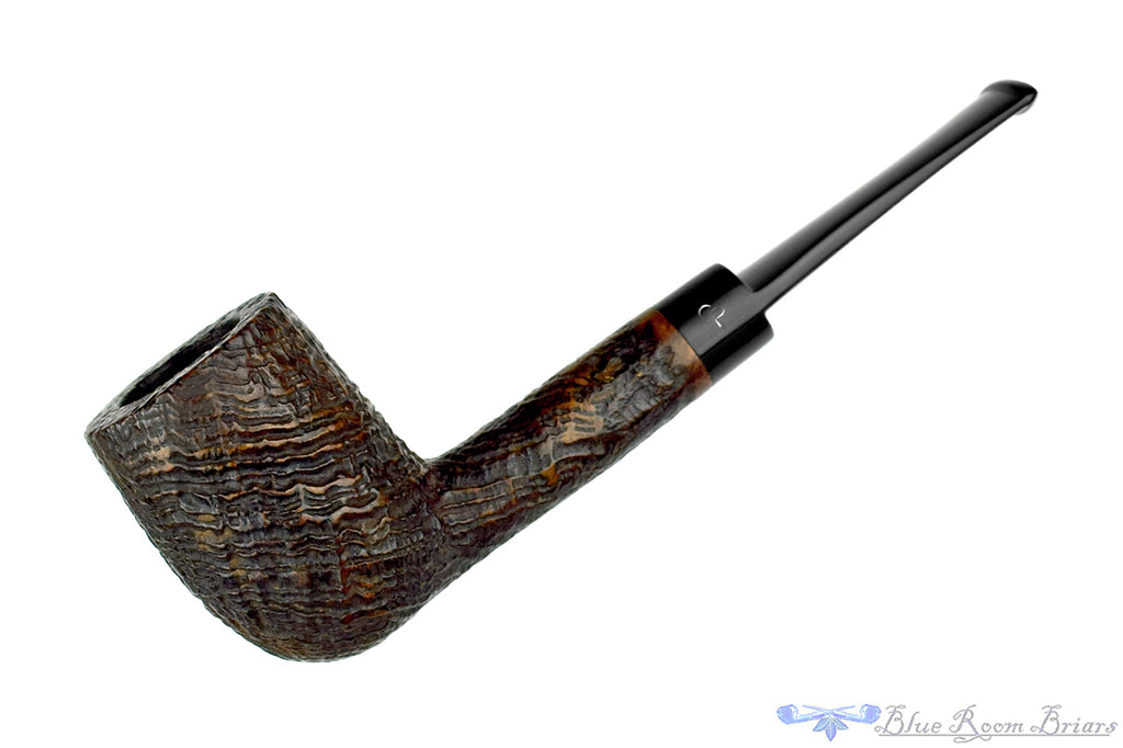Charatan Sandblast Billiard Sitter Estate Pipe