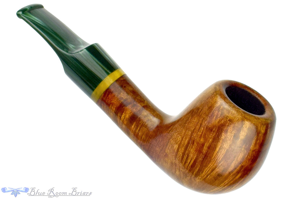 Blue Room Briars is proud to present this Ron Smith Pipe Bent Egg with Acrylic