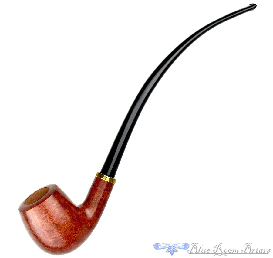 Genod Pipe Bent Billiard Churchwarden with Brass