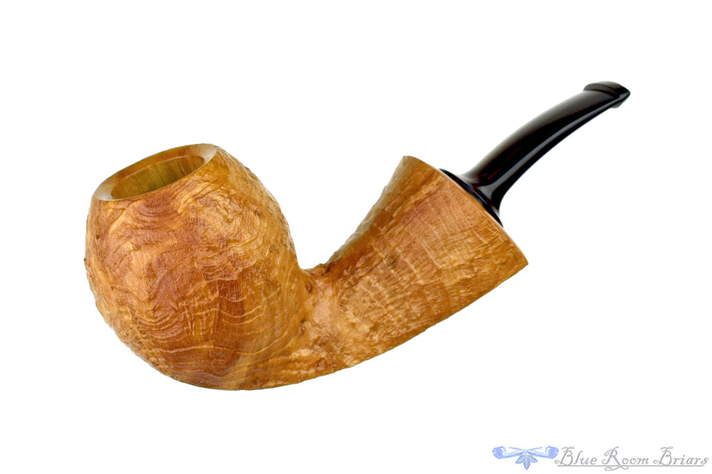 KenPipes 16148 Bent Tan Blast Tear Drop with Brindle UNSMOKED Estate Pipe