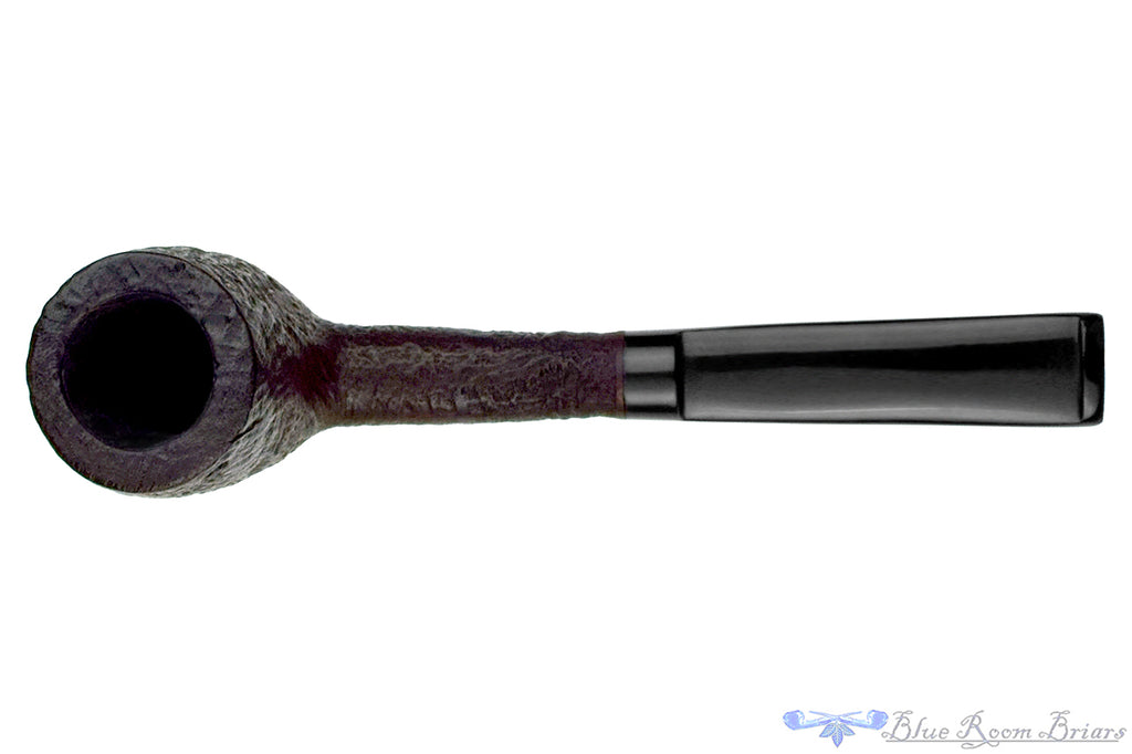 Blue Room Briars is proud to present this Barling 1245 Sandblast Billiard Sitter Estate Pipe with Replacement Stem