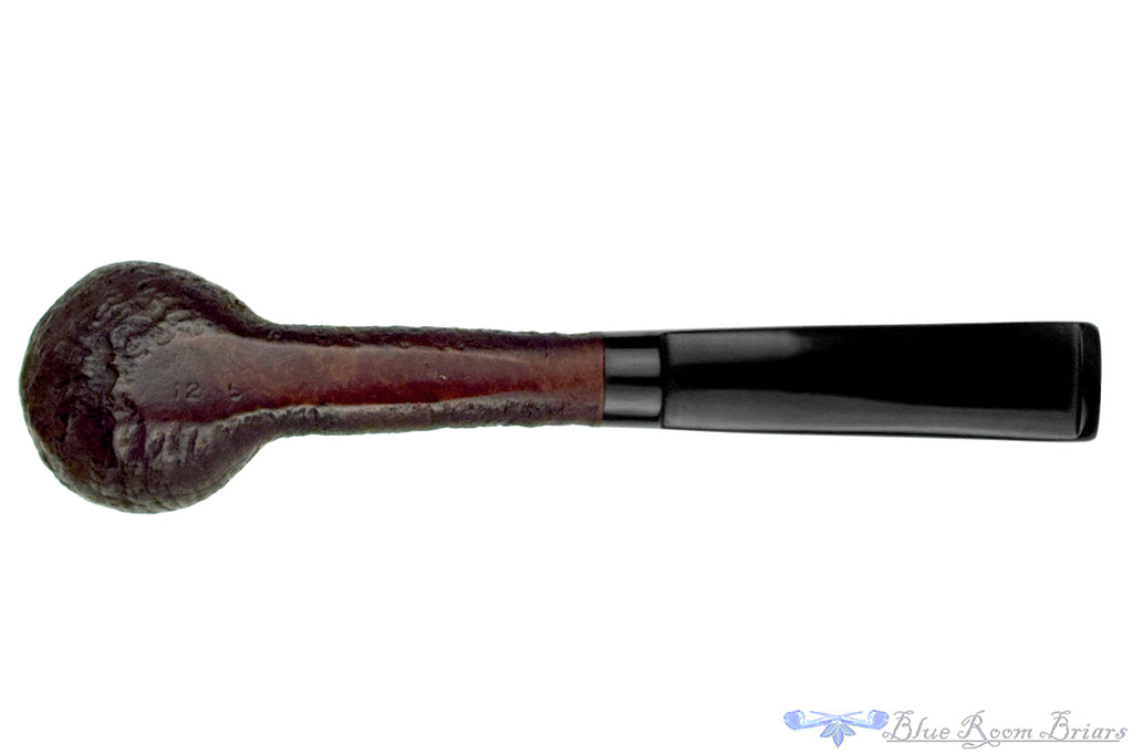 Blue Room Briars is proud to present this Barling 1245 Sandblast Billiard Sitter Estate Pipe with Replacement Stem