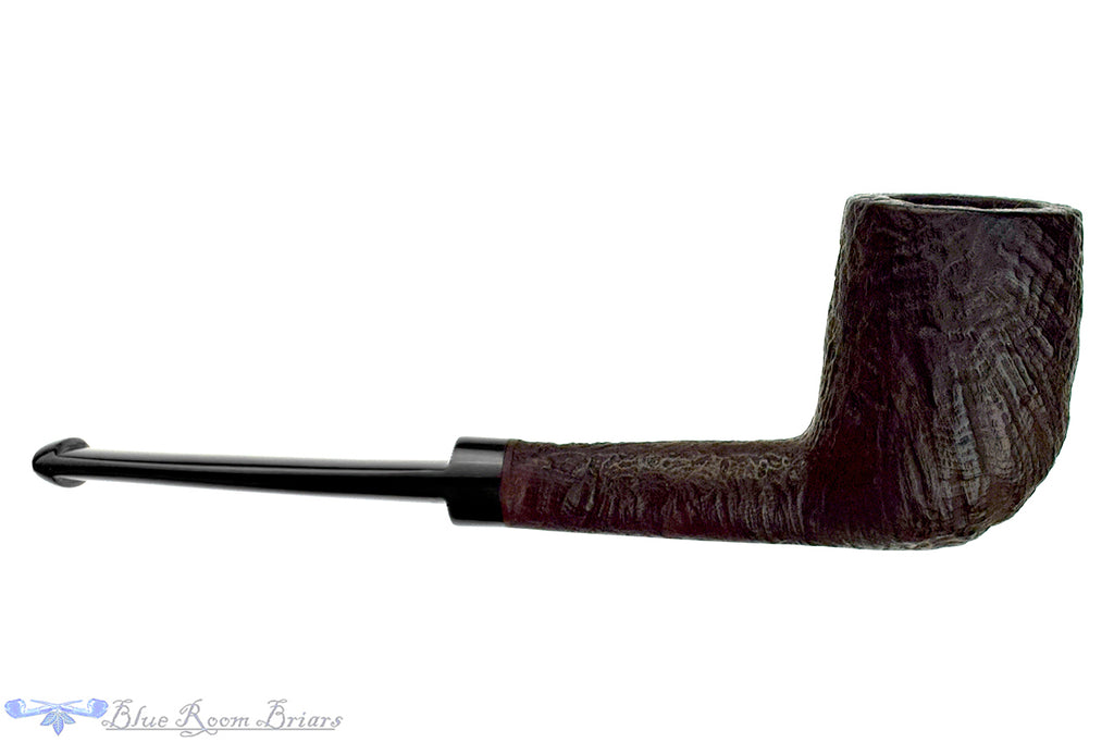 Blue Room Briars is proud to present this Barling 1245 Sandblast Billiard Sitter Estate Pipe with Replacement Stem