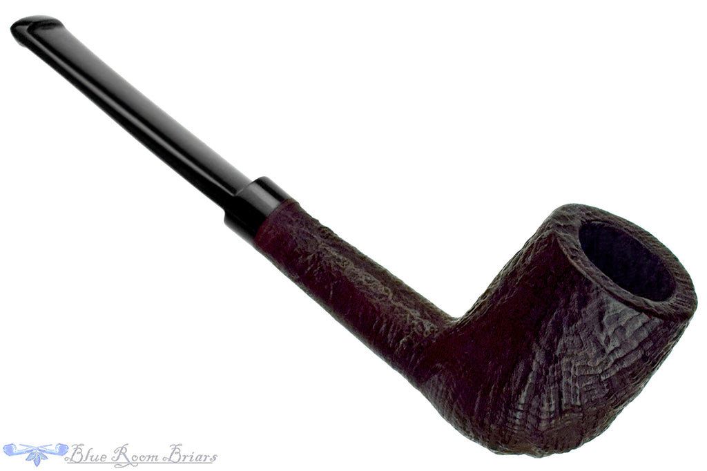 Blue Room Briars is proud to present this Barling 1245 Sandblast Billiard Sitter Estate Pipe with Replacement Stem
