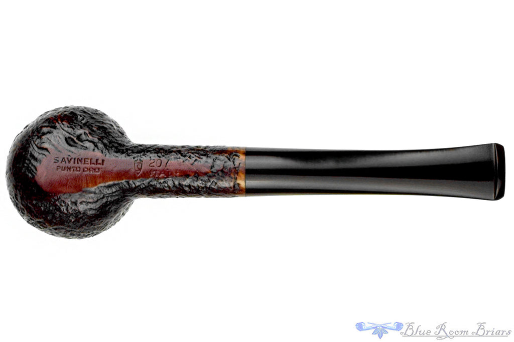 Blue Room Briars is proud to present this Savinelli Punto Oro 207 Sandblast Apple Estate Pipe