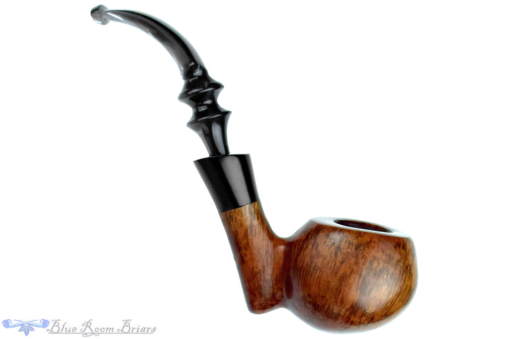 Blue Room Briar is proud to present this Ben Wade Reflection Handmade 014 BEnt Freehand with Ebonite Ferrule Estate Pipe with Replacement Stem