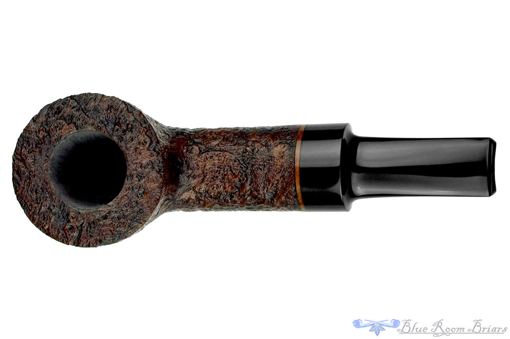 Blue Room Briars is proud to present this Bill Shalosky Pipe 658 Bent Sandblast Pot