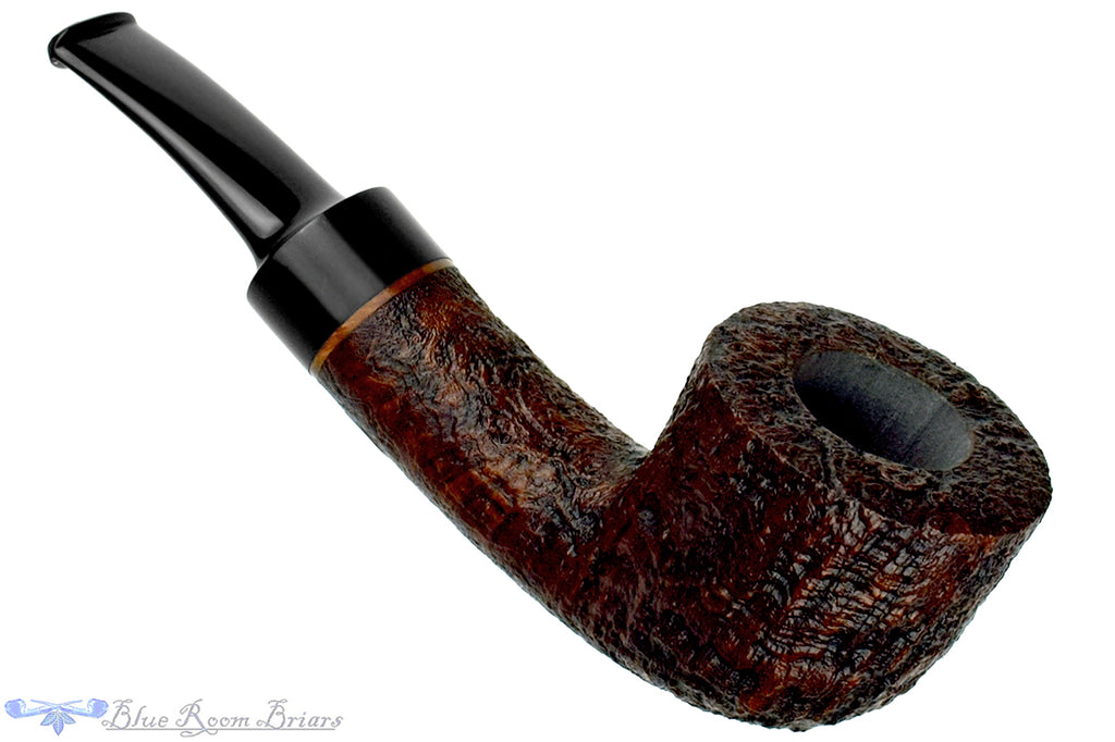 Blue Room Briars is proud to present this Bill Shalosky Pipe 658 Bent Sandblast Pot
