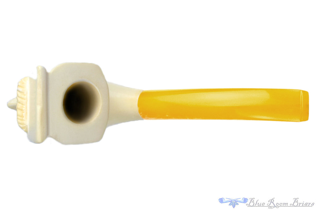 Blue Room Briars is proud to present this Meerschaum Bent Figural UNSMOKED Estate Pipe