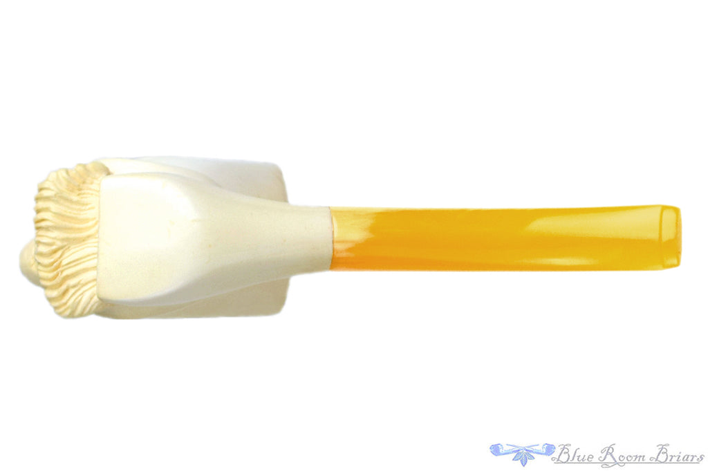 Blue Room Briars is proud to present this Meerschaum Bent Figural UNSMOKED Estate Pipe