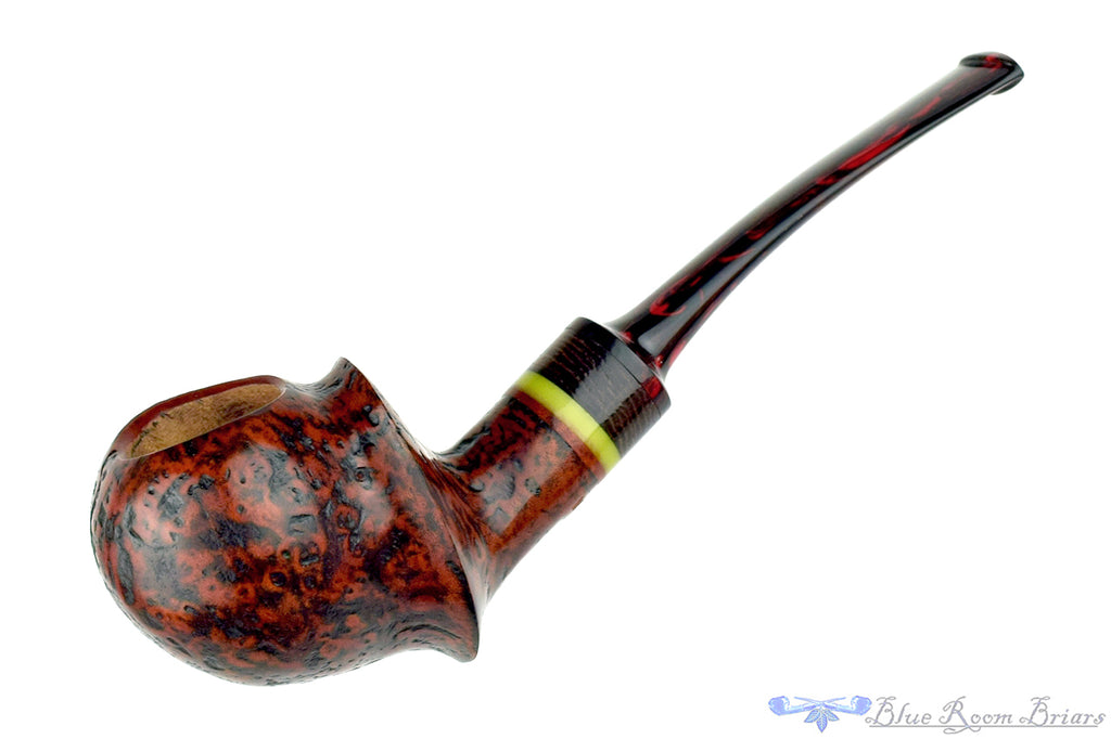 Daniel Mustran Pipe Bent Sandblast Blowfish with Black Palmwood and Elforyn