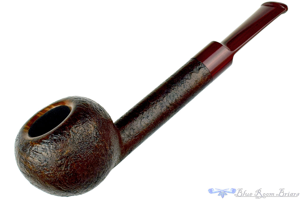Blue Room Briars is proud to present this H Pipes by Aiden Hesslewood Sandblast Long Shank Tomato with Cumberland