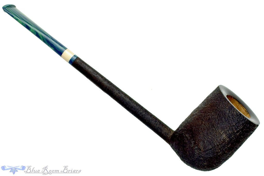 Blue Room Briars is proud to present this Scottie Piersel Pipe Scottie Sandblast Liverpool with Ivorite and Brindle