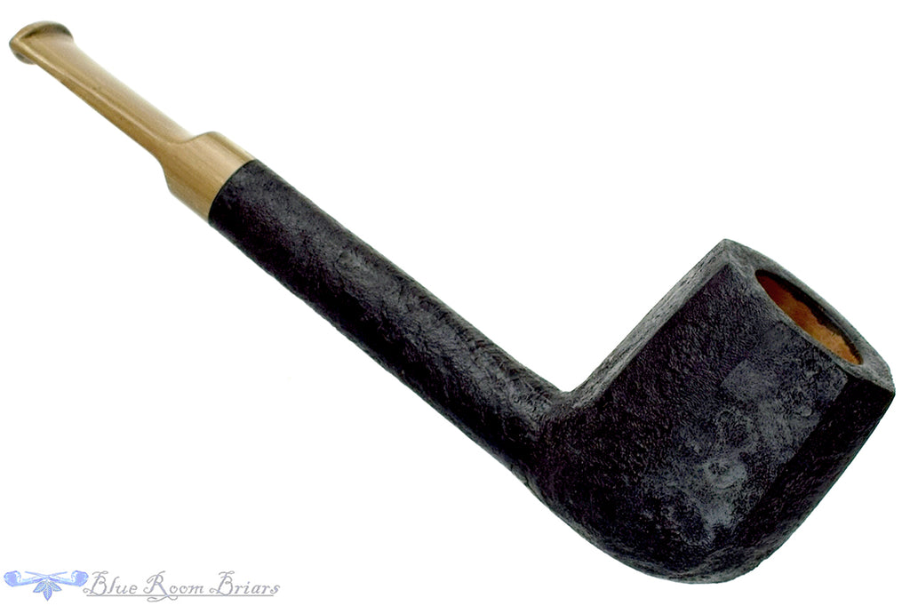 Blue Room Briars is proud to present this Jason Patrick Pipe Black Blast Paneled Lovat with Brindle
