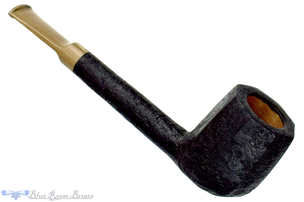 Blue Room Briars is proud to present this Jason Patrick Pipe Black Blast Paneled Lovat with Brindle