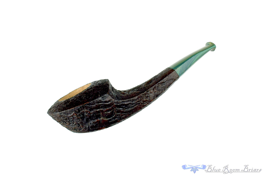 Jason Patrick Pipe Bent Sandblast Baby Horn with Brindle