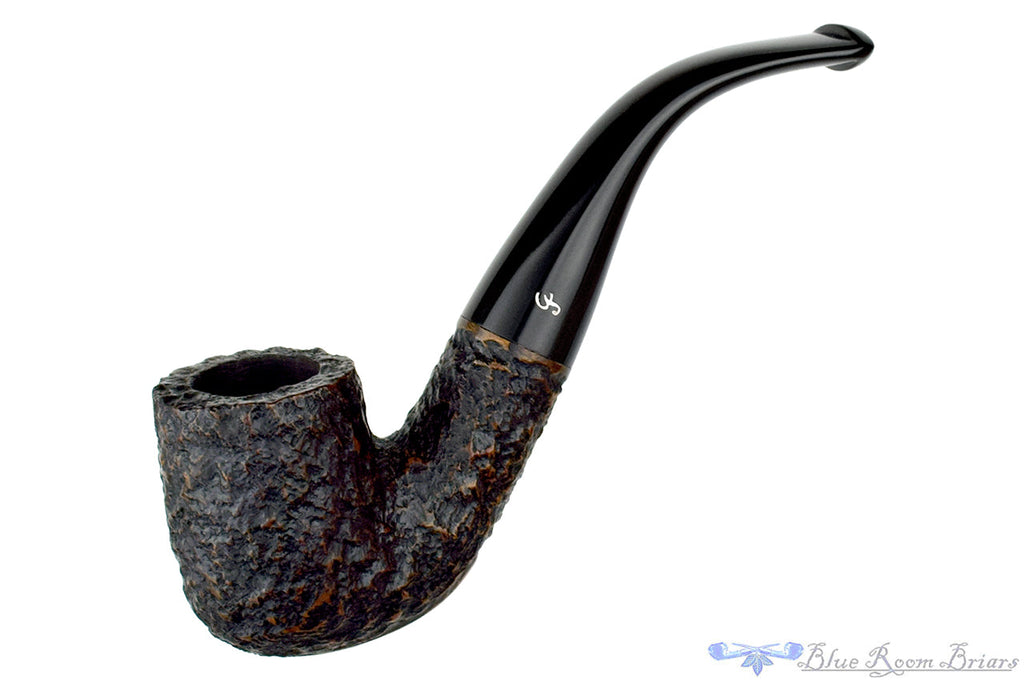 Peterson Aran 338 Bent Rusticated Billiard Estate Pipe