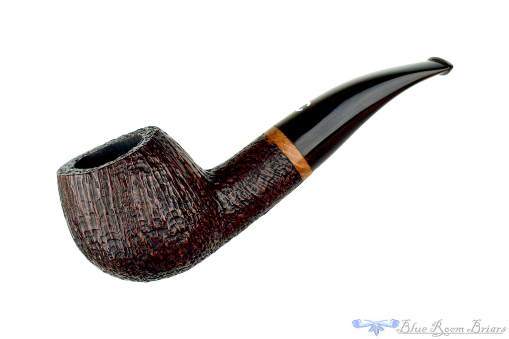 Il Ceppo Bent Sandblast Apple UNSMOKED Estate Pipe