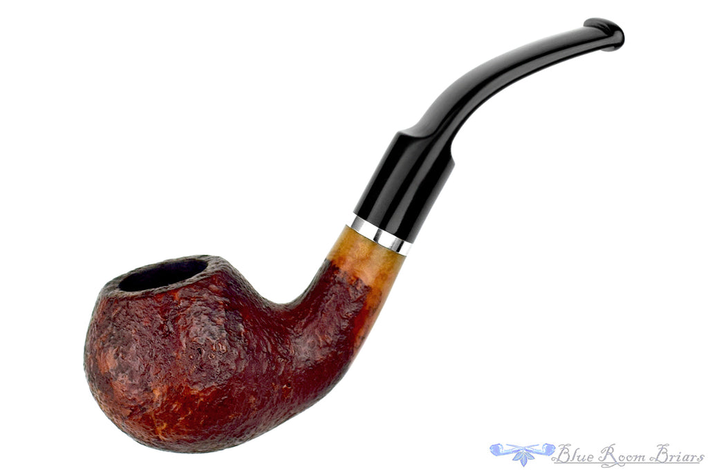 Molina Bent Sandblast Tomato (9mm Filter) with Nickel Estate Pipe