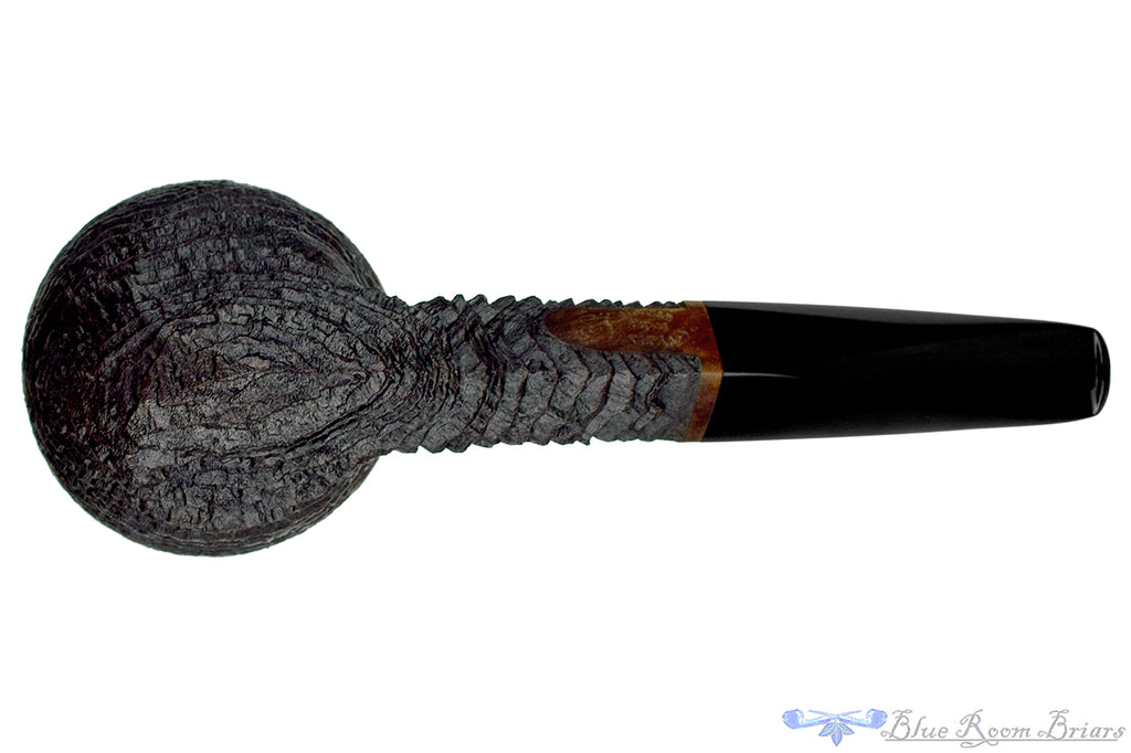 Blue Room Briars is proud to present this Chris Morgan Pipe (Titan Grade) Bent Sandblast Magnum Bulldog