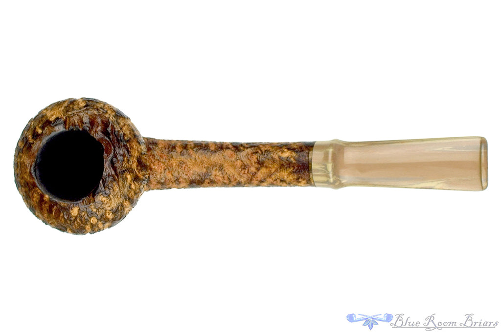 Blue Room Briars is proud to present this Sean Reum Pipe Bent High-Contrast Ring Blast Strawberry with Brindle and Plateau