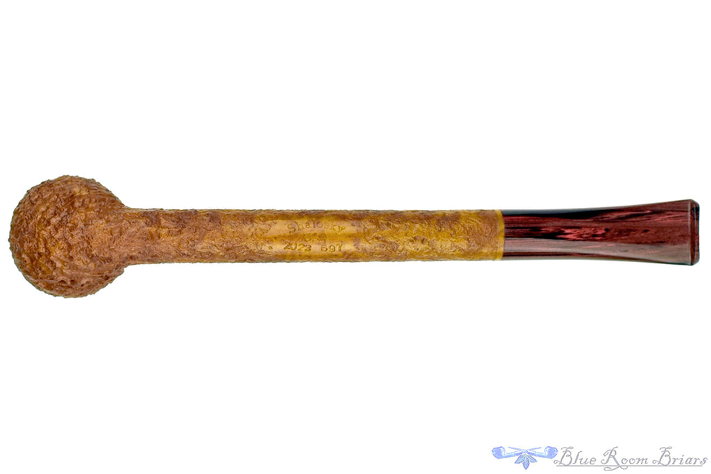 Blue Room Briars is proud to present this Bill Shalosky Pipe 697 Tan Blast Liverpool with Brindle