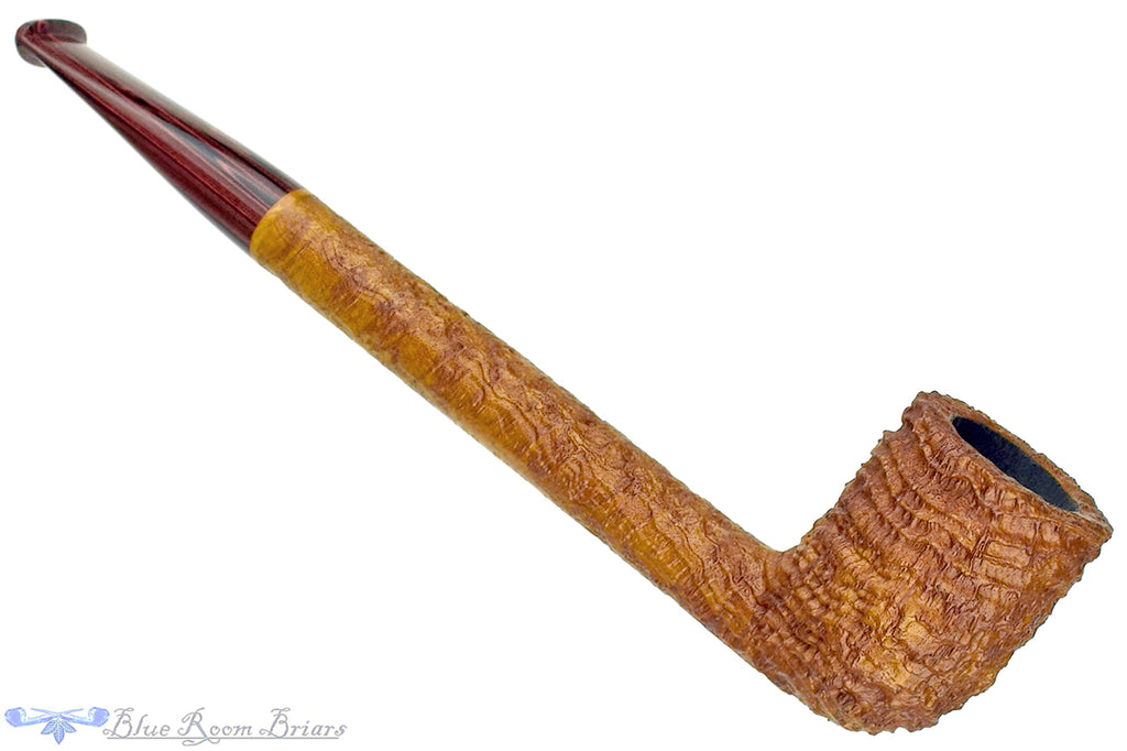 Blue Room Briars is proud to present this Bill Shalosky Pipe 697 Tan Blast Liverpool with Brindle