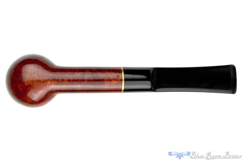 Blue Room Briars is proud to present this Bartoli Billiard (9mm Filter) with Brass Estate Pipe