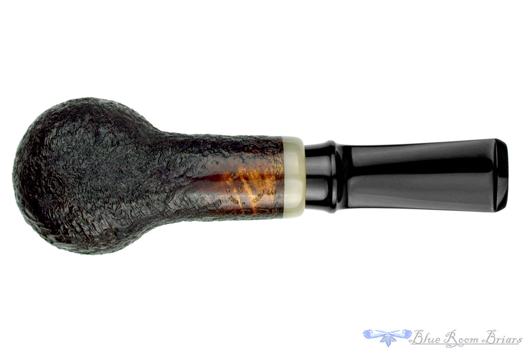 Blue Room Briars is proud to present this Jared Coles Pipe Sandblast Billiard with Horn