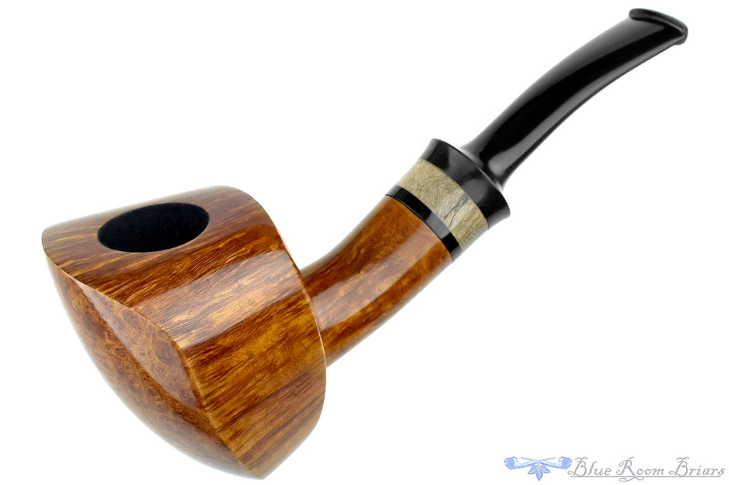 Blue Room Briars is proud to present this Brian Madsen Pipe Bent Elephant's Foot with Spalted Tamarind