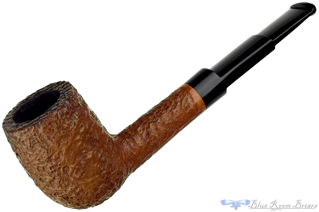 Charatan 4420DC Sandblast Billiard with Two Stems Estate Pipe with Bowl Coat